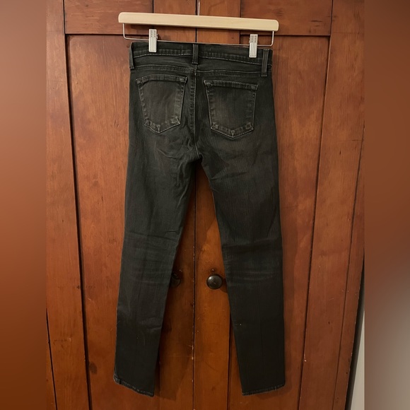 J Brand dark gray skinny jeans. Size 26. 28” inseam 8” rise. - Picture 2 of 5